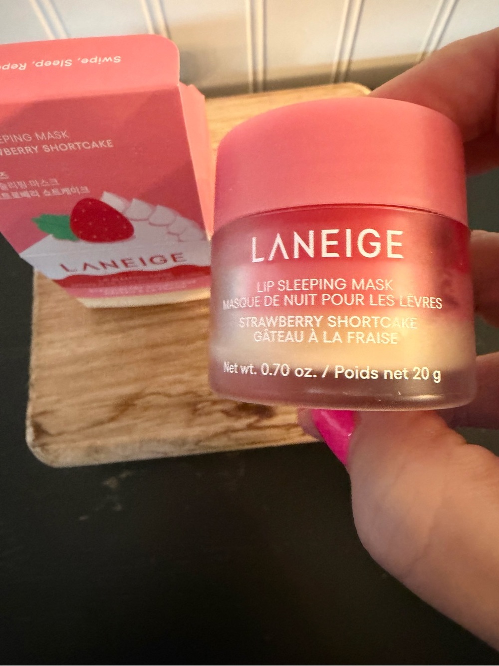 LANEIGE Pink Strawberry Shortcake Lip Sleeping Mask LIMITED EDITION